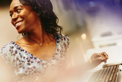 A woman smiling Randstad